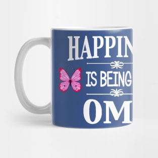 happiness is being an oma butterfly 1 Mug